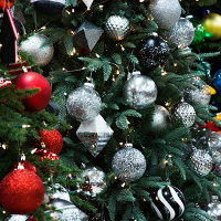 ornaments at the annual Festival of Trees